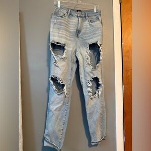 BDG Light Blue Distressed Denim